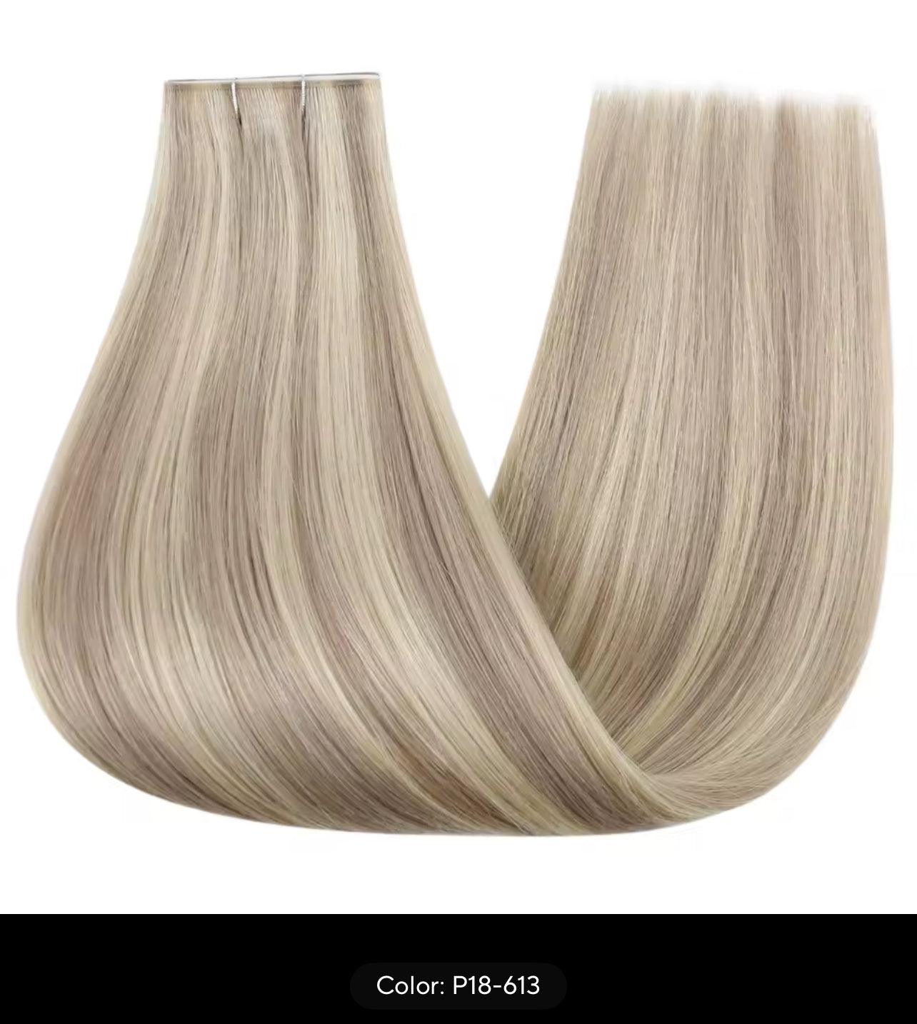 EXTENSION LUXURY Cinta  Adhesiva única 50gr de cabello humano con trama de PU ,larga invisible, cabello natural real, sin costuras ni pegamento Extensions con puntas llenas