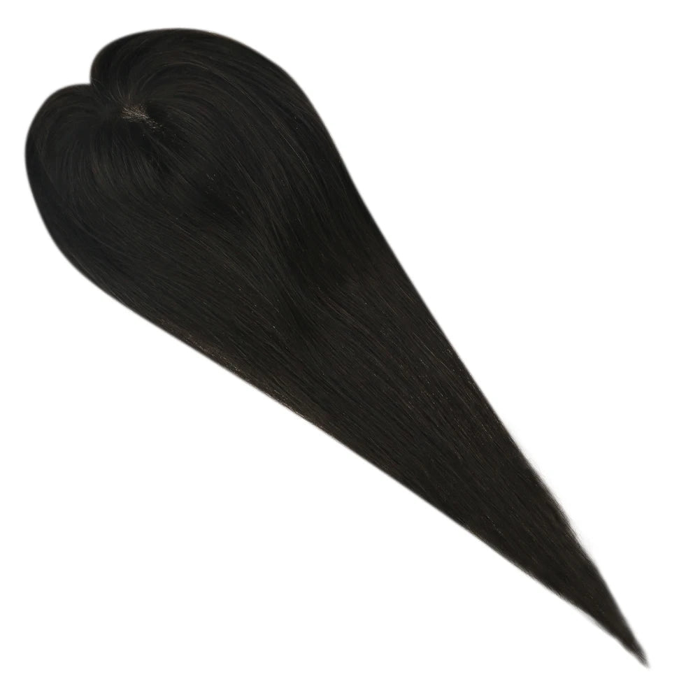 EXTENSION LUXURY TOPPER Cabello humano natural Mono Base 7x13cm para Mujeres Tupé Invisible Hair Toppers Extensión de cabello