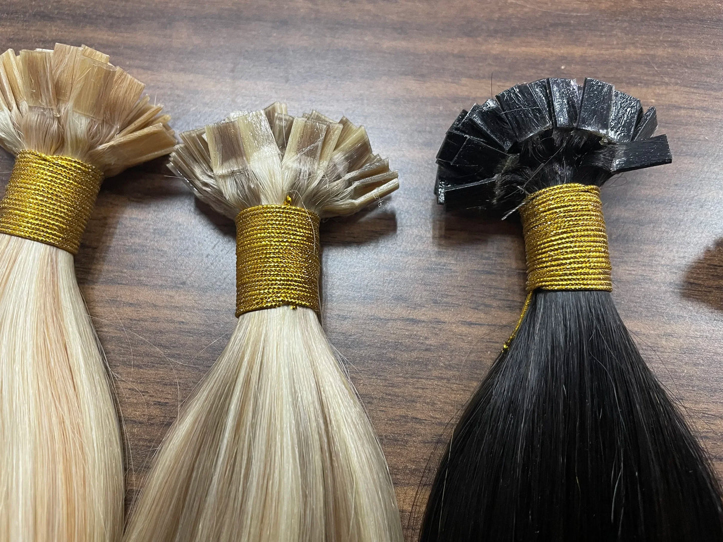 EXTENSION LUXURY KERATIN 50/100gr Flat Tip Hair Extensions Human Hair Fushion Remy Hair 35cm- 55cm  50 pcs/Pack Liso Natural