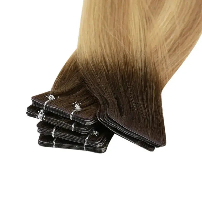 EXTENSION LUXURY TAPE/ADHESIVAS 50gr Virgin Injection Sin Costura Invisible  Hair Extensions Natural Straight