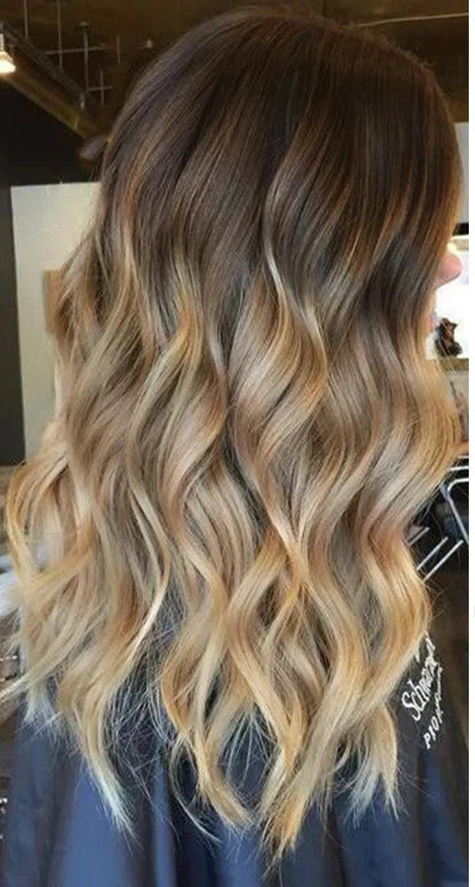 EXTENSION LUXURY CLIPS 100gr Pelo Humano Sin Costuras Invisible Balayage Suave Remy Extensiones Para Salón