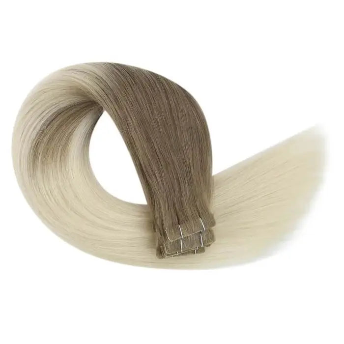 EXTENSION LUXURY TAPE/ADHESIVAS 50gr Virgin Injection Sin Costura Invisible  Hair Extensions Natural Straight