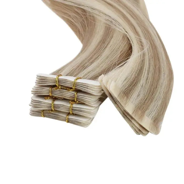 EXTENSION LUXURY TAPE/ADHESIVAS 50gr Virgin Injection Sin Costura Invisible  Hair Extensions Natural Straight