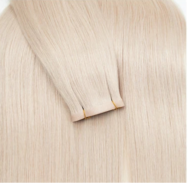 Extensiones de cabello humano con trama de PU de cinta larga invisible, cabello natural real, sin costuras ni pegamento Extensions con puntas llenas