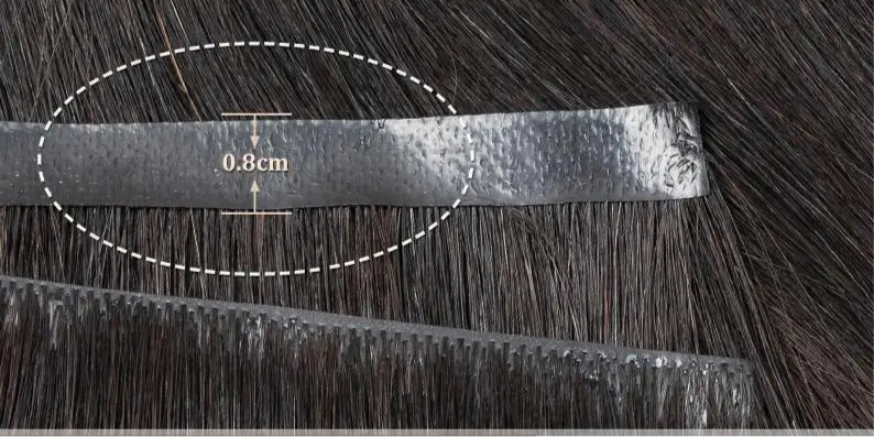 Extensiones de cabello humano con trama de PU de cinta larga invisible, cabello natural real, sin costuras ni pegamento Extensions con puntas llenas