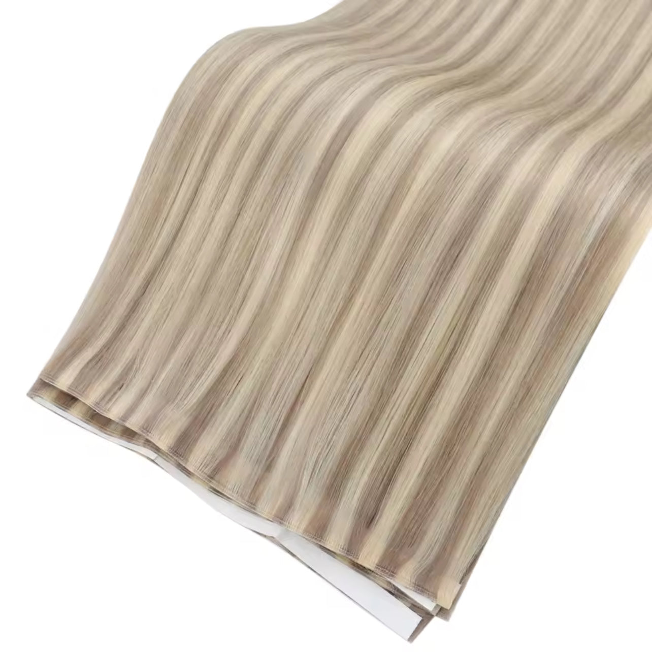 EXTENSION LUXURY Cinta  Adhesiva única 50gr de cabello humano con trama de PU ,larga invisible, cabello natural real, sin costuras ni pegamento Extensions con puntas llenas