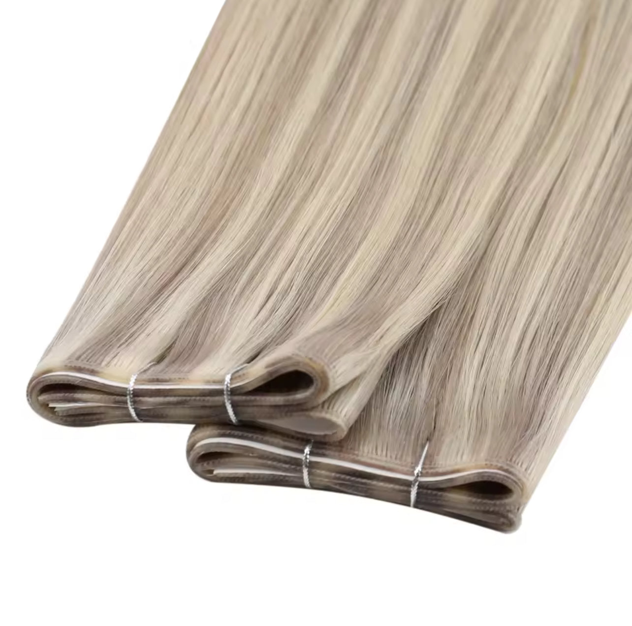 EXTENSION LUXURY Cinta  Adhesiva única 50gr de cabello humano con trama de PU ,larga invisible, cabello natural real, sin costuras ni pegamento Extensions con puntas llenas
